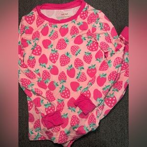 Little sleepies 4T strawberry pajamas